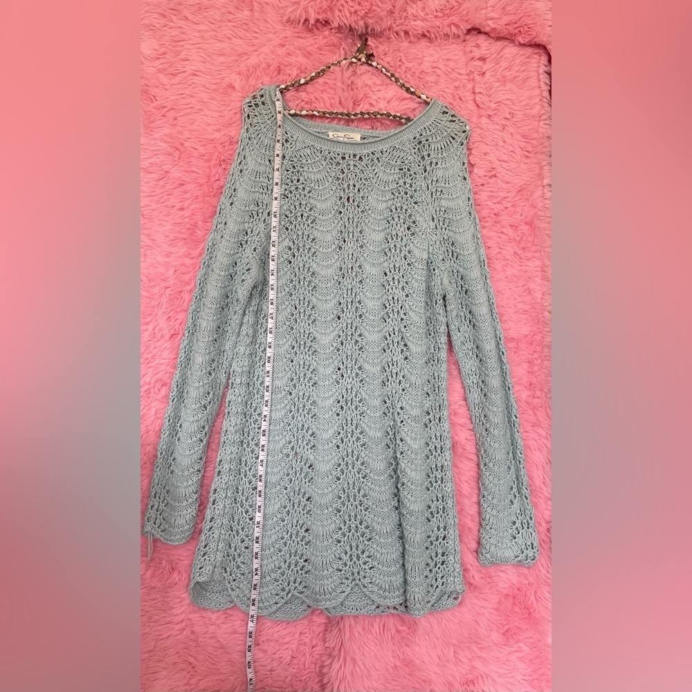 Blue Jessica Simpson Maternity Dress